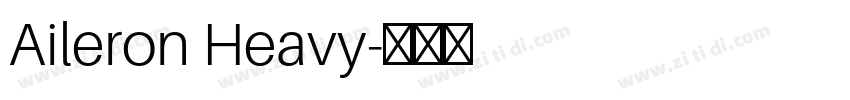 Aileron Heavy字体转换